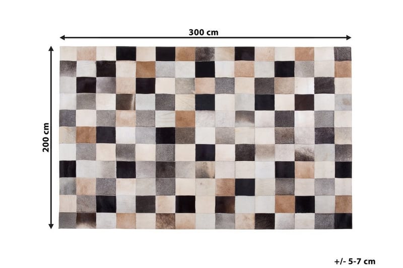 SOKE Matta 200x300 cm Brun/Beige/Grå - Mattor - Stora mattor