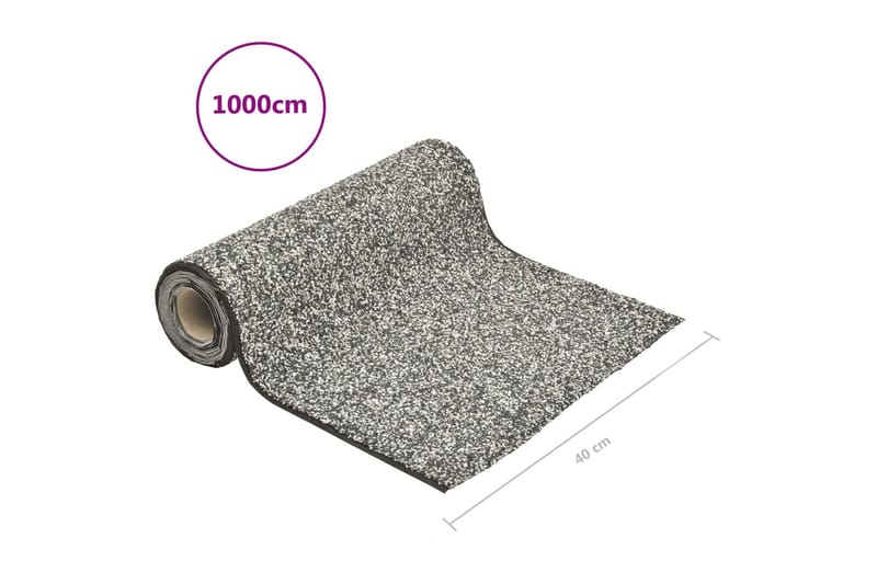 Kantmatta grå 1000x40 cm - Utemöbler - Balkong - Balkonggolv - Konstgräs balkong