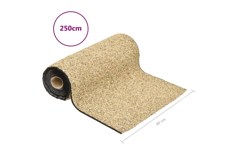 Kantmatta naturlig sand 250x40 cm - Utemöbler - Balkong - Balkonggolv - Konstgräs balkong