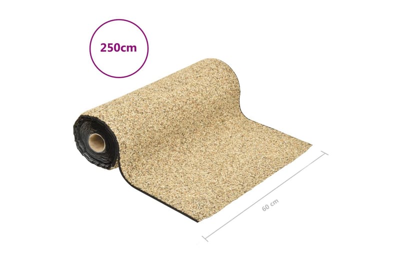 Kantmatta naturlig sand 250x60 cm - Textilier & mattor - Mattor - Specialmatta - Nålfiltsmattor & konstgräsmattor