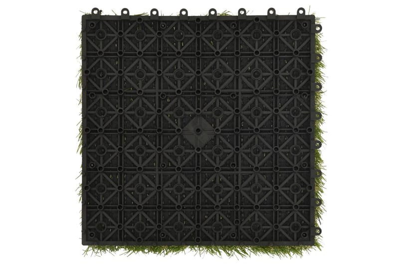Konstgräsplattor 22 st grön 30x30 cm - Grön - Textilier & mattor - Mattor - Specialmatta - Nålfiltsmattor & konstgräsmattor