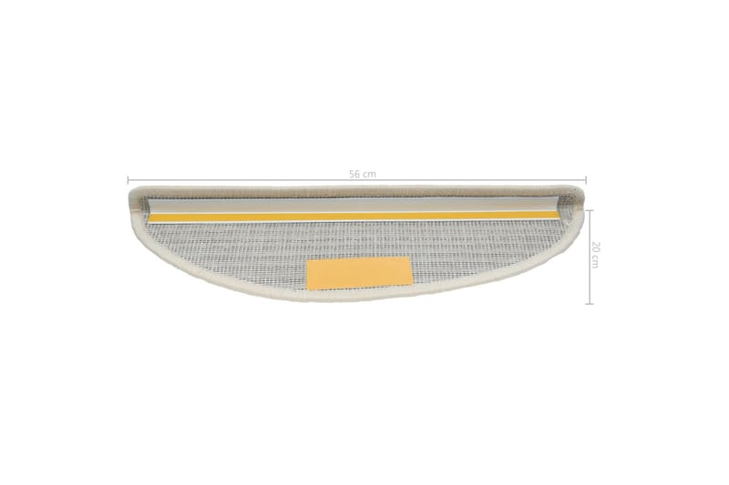 15 st Trappstegsmattor vit 56x20 cm - Vit - Textilier & mattor - Mattor - Specialmatta - Trappstegsmattor