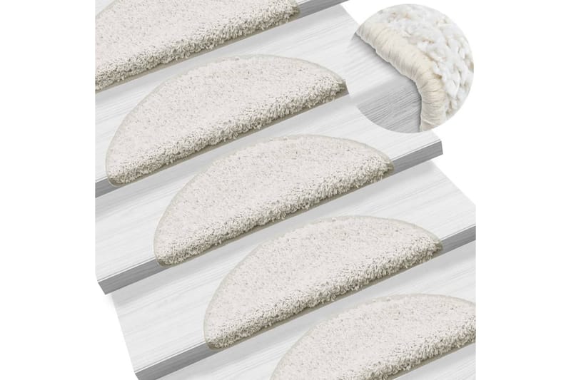 15 st Trappstegsmattor vit 56x20 cm - Vit - Textilier & mattor - Mattor - Specialmatta - Trappstegsmattor