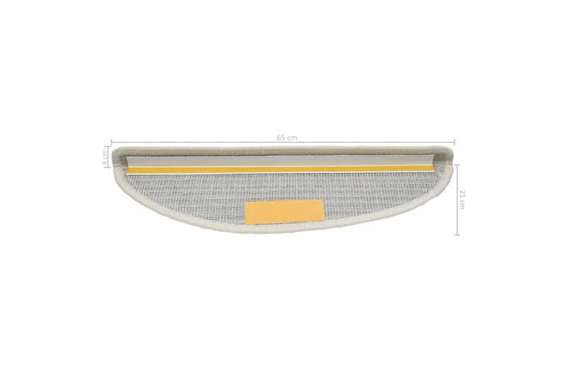 15 st Trappstegsmattor vit 65x25 cm - Vit - Textilier & mattor - Mattor - Specialmatta - Trappstegsmattor