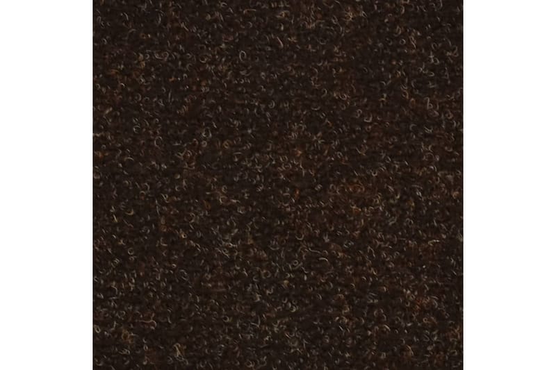 Trappstegsmattor självhäftande 10 st brun 65x21x4 cm brodyr - Brun - Textilier & mattor - Mattor - Specialmatta - Trappstegsmattor