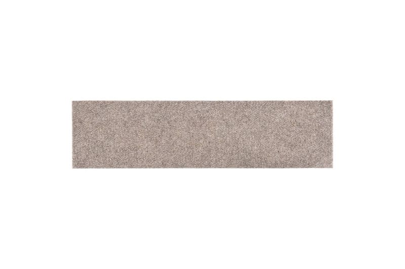 Trappstegsmattor självhäftande 15 st 76x20 cm gräddvit - Vit - Textilier & mattor - Mattor - Specialmatta - Trappstegsmattor