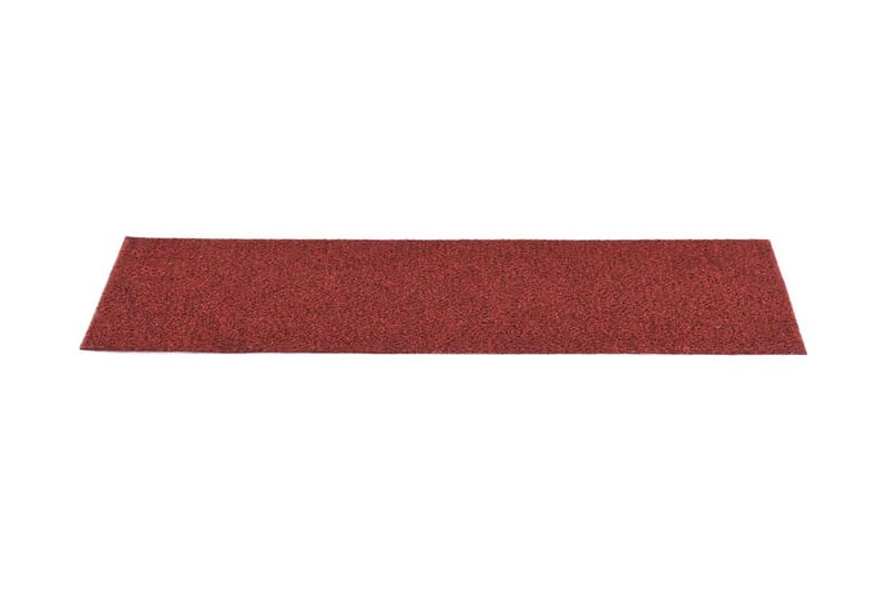 Trappstegsmattor självhäftande 15 st 76x20 cm röd - Röd - Textilier & mattor - Mattor - Specialmatta - Trappstegsmattor