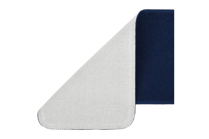 Trappstegmattor 15 st 60x25 cm marinblå halkfri - Blå - Textilier & mattor - Mattor - Specialmatta - Trappstegsmattor