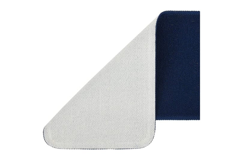 Trappstegmattor 15 st 75x20 cm marinblå halkfri - Blå - Textilier & mattor - Mattor - Specialmatta - Trappstegsmattor