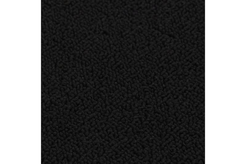 Trappstegmattor 15 st 75x20 cm svart halkfri - Svart - Textilier & mattor - Mattor - Specialmatta - Trappstegsmattor