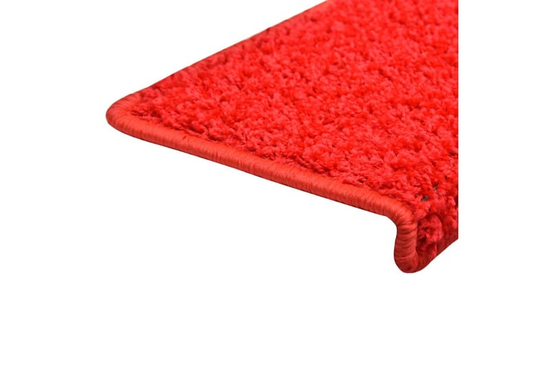 Trappstegsmattor 10 st 65x25 cm röd - Röd - Textilier & mattor - Mattor - Specialmatta - Trappstegsmattor
