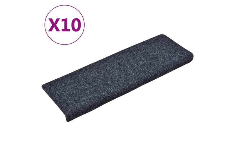 Trappstegsmattor 10 st antracit 65x25 cm brodyr - Grå - Textilier & mattor - Mattor - Specialmatta - Trappstegsmattor