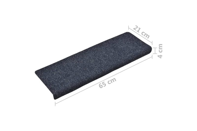 Trappstegsmattor 10 st antracit 65x25 cm brodyr - Grå - Textilier & mattor - Mattor - Specialmatta - Trappstegsmattor