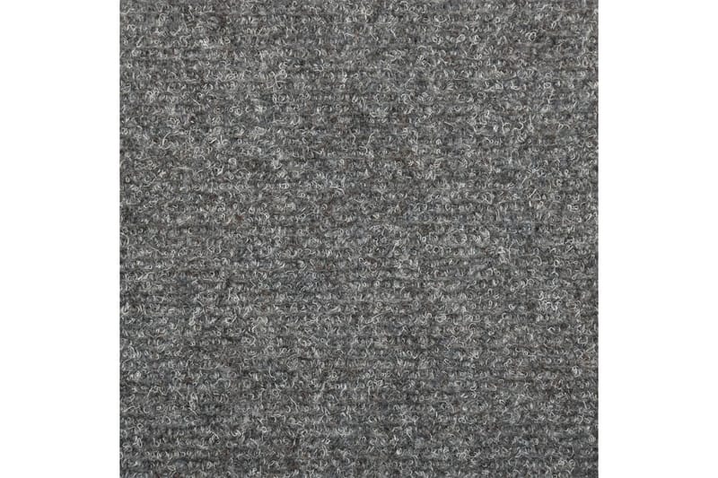 Trappstegsmattor 10 st ljusgrå 65x25 cm brodyr - Grå - Textilier & mattor - Mattor - Specialmatta - Trappstegsmattor