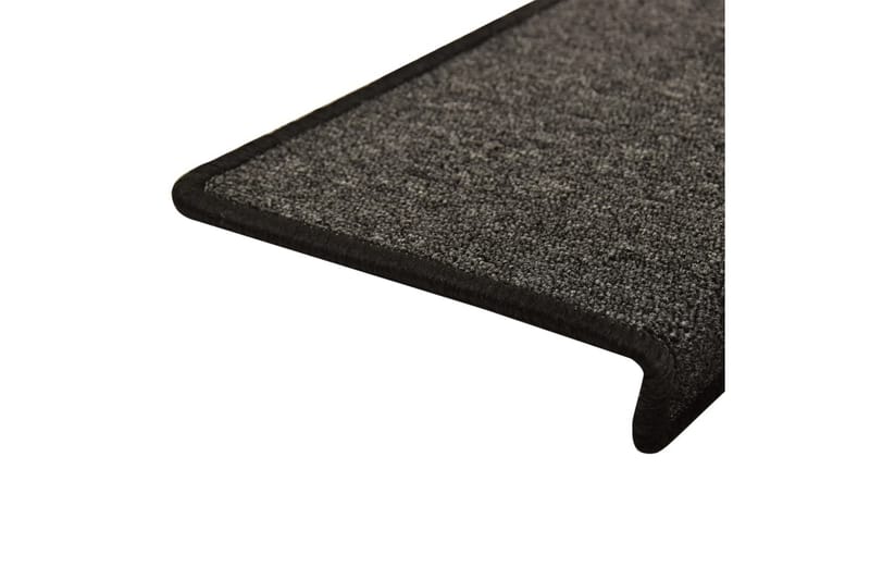 Trappstegsmattor 15 st 65x25 cm antracit - Grå - Textilier & mattor - Mattor - Specialmatta - Trappstegsmattor