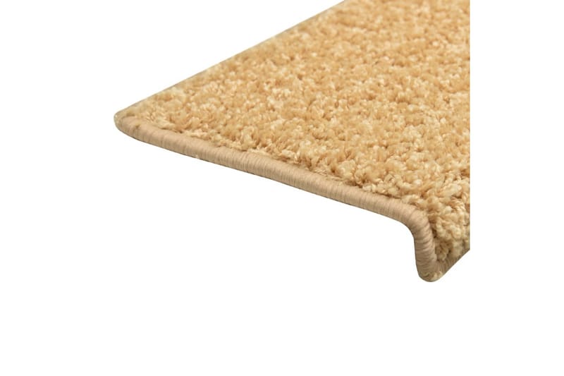 Trappstegsmattor 15 st 65x25 cm beige - Beige - Textilier & mattor - Mattor - Specialmatta - Trappstegsmattor