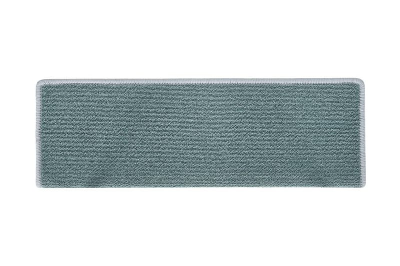 Trappstegsmattor 15 st 65x25 cm blå - Blå - Textilier & mattor - Mattor - Specialmatta - Trappstegsmattor