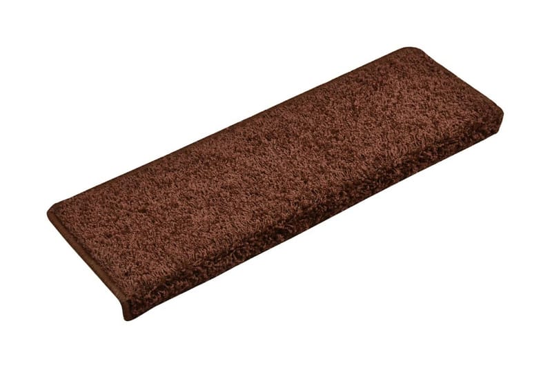 Trappstegsmattor 15 st 65x25 cm brun - Brun - Textilier & mattor - Mattor - Specialmatta - Trappstegsmattor