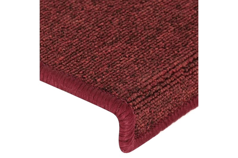 Trappstegsmattor 15 st 65x25 cm matt röd - Röd - Textilier & mattor - Mattor - Specialmatta - Trappstegsmattor