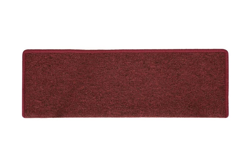 Trappstegsmattor 15 st 65x25 cm matt röd - Röd - Textilier & mattor - Mattor - Specialmatta - Trappstegsmattor