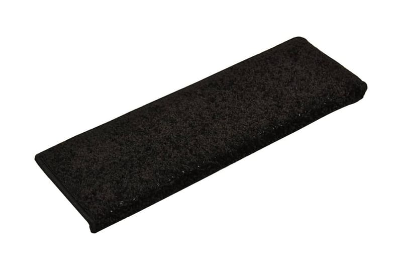 Trappstegsmattor 15 st 65x25 cm svart - Svart - Textilier & mattor - Mattor - Specialmatta - Trappstegsmattor
