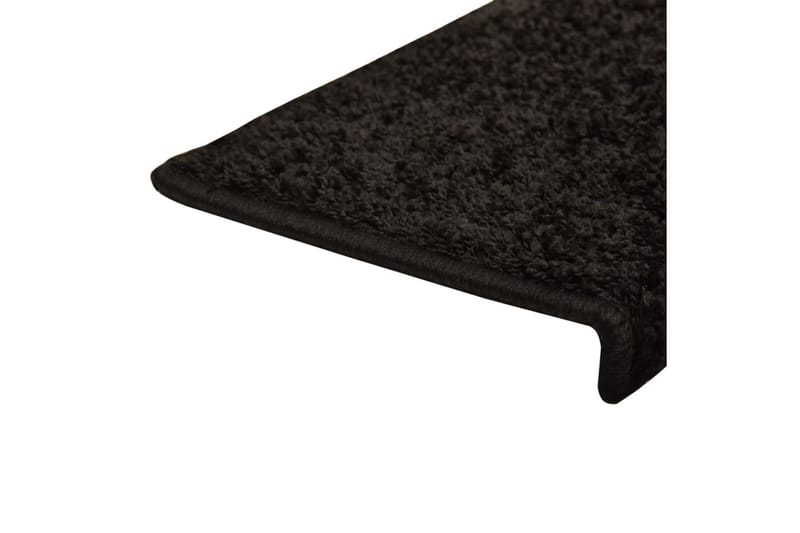 Trappstegsmattor 15 st 65x25 cm svart - Svart - Textilier & mattor - Mattor - Specialmatta - Trappstegsmattor