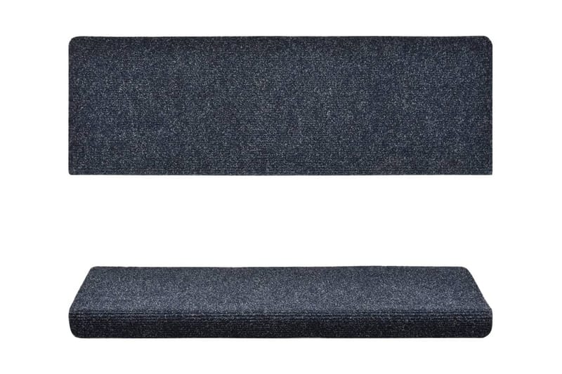 Trappstegsmattor 15 st nålad 65x25 cm antracit - Antracit - Textilier & mattor - Mattor - Specialmatta - Trappstegsmattor