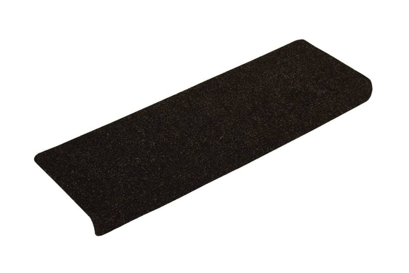 Trappstegsmattor 15 st nålad 65x25 cm brun - Brun - Textilier & mattor - Mattor - Specialmatta - Trappstegsmattor