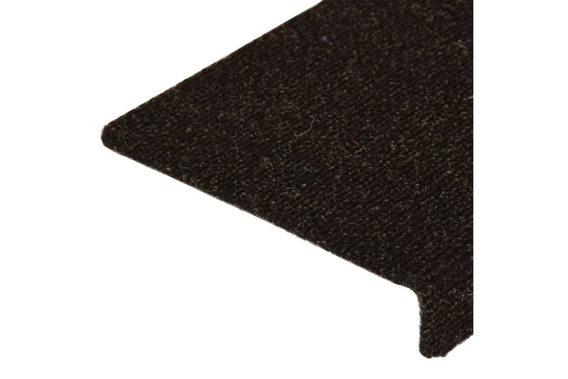 Trappstegsmattor 15 st nålad 65x25 cm brun - Brun - Textilier & mattor - Mattor - Specialmatta - Trappstegsmattor
