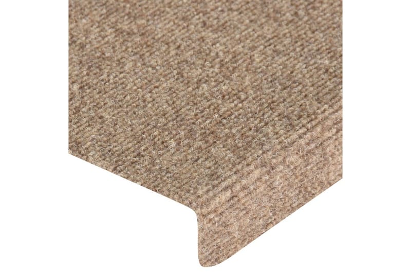Trappstegsmattor 15 st nålad 65x25 cm gräddvit - Vit - Textilier & mattor - Mattor - Specialmatta - Trappstegsmattor