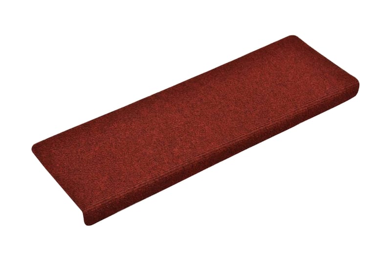 Trappstegsmattor 15 st nålad 65x25 cm röd - Röd - Textilier & mattor - Mattor - Specialmatta - Trappstegsmattor