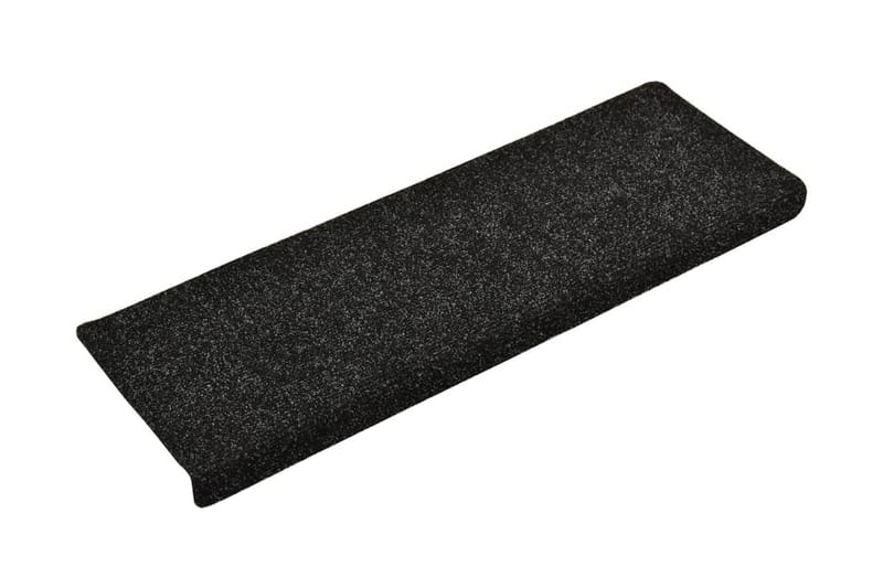 Trappstegsmattor 15 st nålad 65x25 cm svart - Svart - Textilier & mattor - Mattor - Specialmatta - Trappstegsmattor