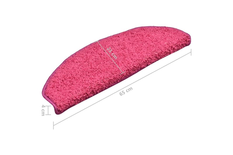 Trappstegsmattor 15 st rosa 65x21x4 cm - Rosa - Textilier & mattor - Mattor - Specialmatta - Trappstegsmattor
