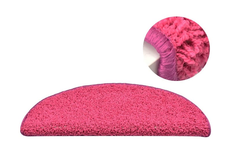 Trappstegsmattor 15 st rosa 65x21x4 cm - Rosa - Textilier & mattor - Mattor - Specialmatta - Trappstegsmattor