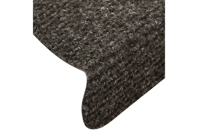 Trappstegsmattor självhäftande 10 st ljusbrun 65x21x4 cm bro - Brun - Textilier & mattor - Mattor - Specialmatta - Trappstegsmattor