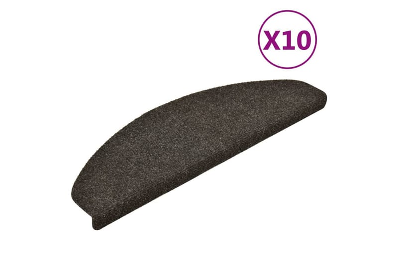 Trappstegsmattor självhäftande 10 st ljusbrun 65x21x4 cm bro - Brun - Textilier & mattor - Mattor - Specialmatta - Trappstegsmattor