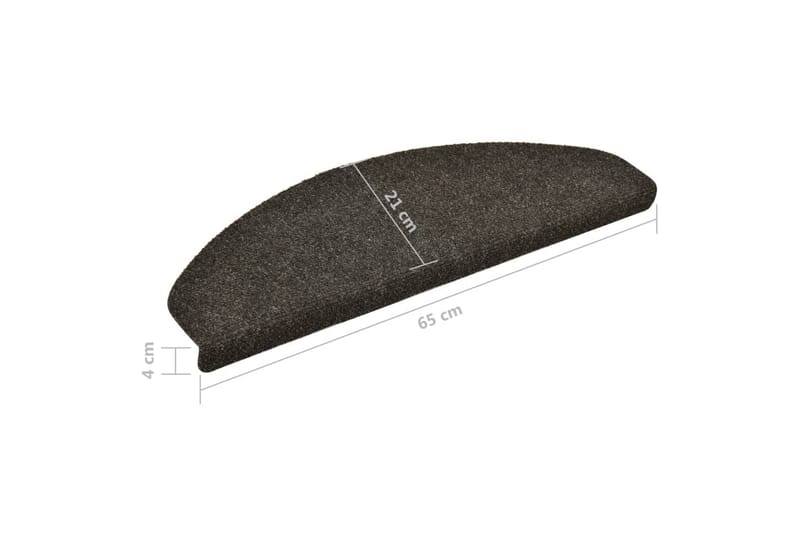 Trappstegsmattor självhäftande 10 st ljusbrun 65x21x4 cm bro - Brun - Textilier & mattor - Mattor - Specialmatta - Trappstegsmattor