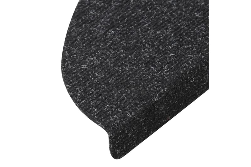 Trappstegsmattor självhäftande 15 st 56x20 cm antracit - Grå - Textilier & mattor - Mattor - Specialmatta - Trappstegsmattor