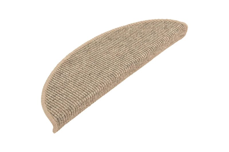 Trappstegsmattor självhäftande 15 st 56x20 cm mörkbeige - Beige - Textilier & mattor - Mattor - Specialmatta - Trappstegsmattor