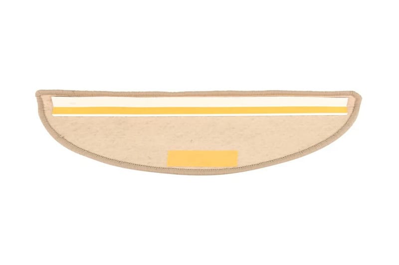 Trappstegsmattor självhäftande 15 st 56x20 cm mörkbeige - Beige - Textilier & mattor - Mattor - Specialmatta - Trappstegsmattor