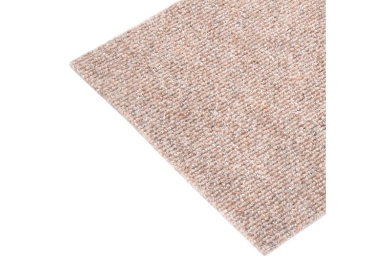 Trappstegsmattor självhäftande 15 st 60x25 cm ljusbrun - Brun - Textilier & mattor - Mattor - Specialmatta - Trappstegsmattor