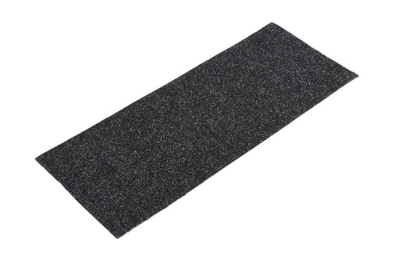 Trappstegsmattor självhäftande 15 st 60x25 cm svart - Svart - Textilier & mattor - Mattor - Specialmatta - Trappstegsmattor