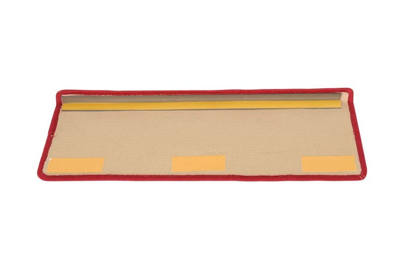 Trappstegsmattor självhäftande 15 st 65x25 cm röd - Röd - Textilier & mattor - Mattor - Specialmatta - Trappstegsmattor