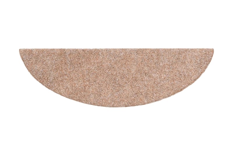 Trappstegsmattor självhäftande 15 st brodyr 56x17x3 cm brun - Brun - Textilier & mattor - Mattor - Specialmatta - Trappstegsmattor