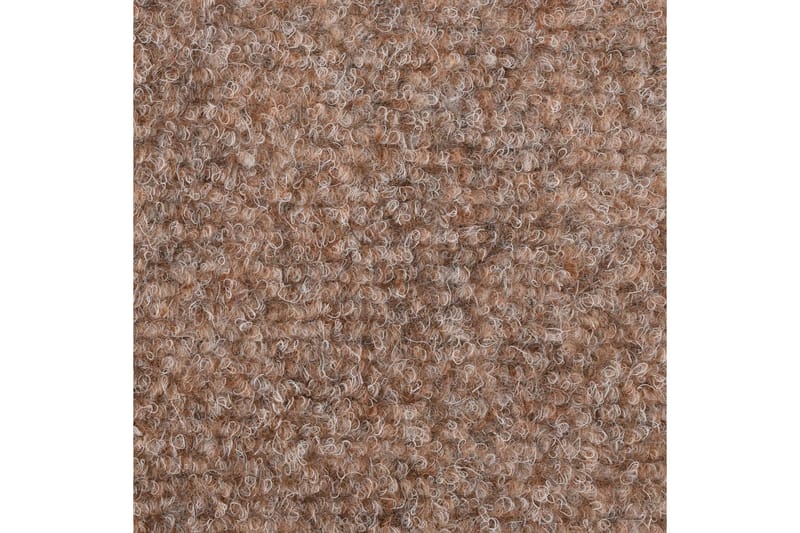 Trappstegsmattor självhäftande 15 st brodyr 56x17x3 cm brun - Brun - Textilier & mattor - Mattor - Specialmatta - Trappstegsmattor