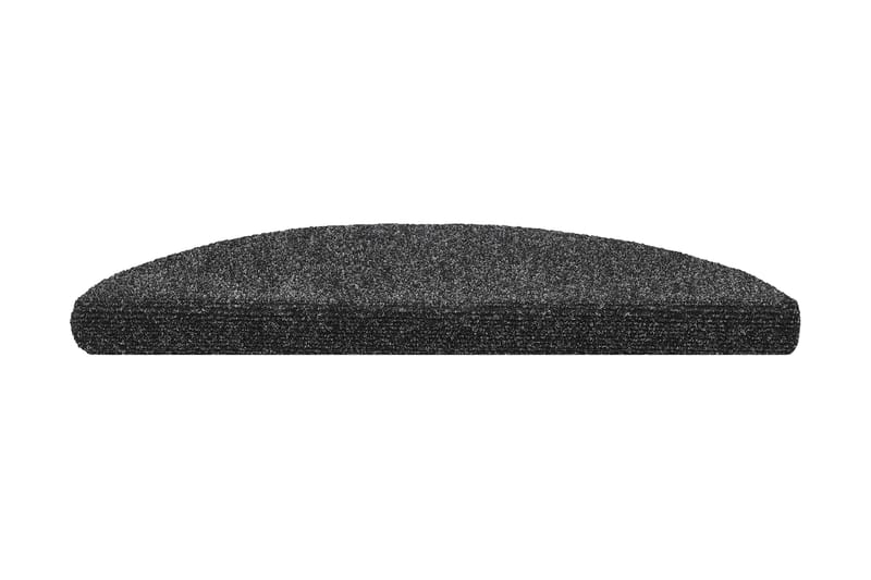 Trappstegsmattor självhäftande 15 st brodyr 56x17x3 cm mörkg - Grå - Textilier & mattor - Mattor - Specialmatta - Trappstegsmattor
