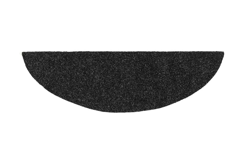 Trappstegsmattor självhäftande 15 st brodyr 56x17x3 cm mörkg - Grå - Textilier & mattor - Mattor - Specialmatta - Trappstegsmattor