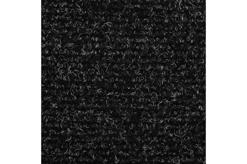 Trappstegsmattor självhäftande 15 st brodyr 56x17x3 cm mörkg - Grå - Textilier & mattor - Mattor - Specialmatta - Trappstegsmattor