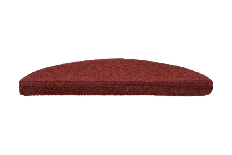 Trappstegsmattor självhäftande 15 st brodyr 56x17x3 cm röd - Röd - Textilier & mattor - Mattor - Specialmatta - Trappstegsmattor