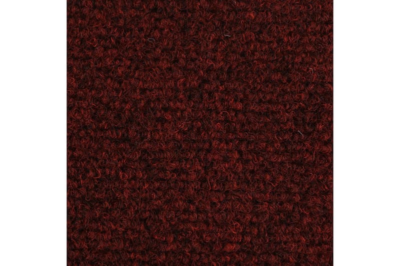 Trappstegsmattor självhäftande 15 st brodyr 65x21x4 cm röd - Röd - Textilier & mattor - Mattor - Specialmatta - Trappstegsmattor